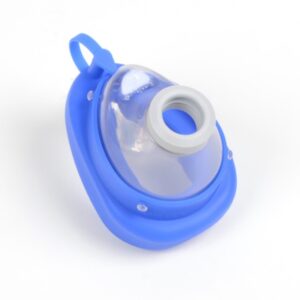 Ambu Mascherina in Silicone Trasparente Latex Free Blu - 4 pezzi - 2