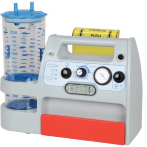 Aspiratore Portatile Mini Aspeed Evo Battery con Supporto Ambulanza - 1-2 Litri - 1