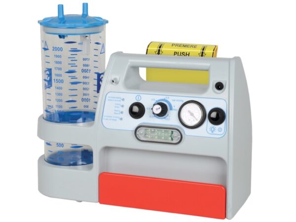 Aspiratore Portatile Mini Aspeed Evo Battery con Supporto Ambulanza - 1-2 Litri