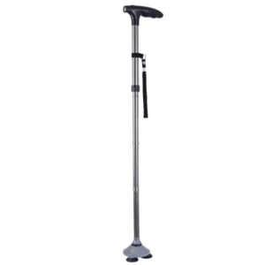 Bastone Pieghevole con Ventose e LED, 3 Piedini Antiscivolo - 2 Colori - 10 pz - 1