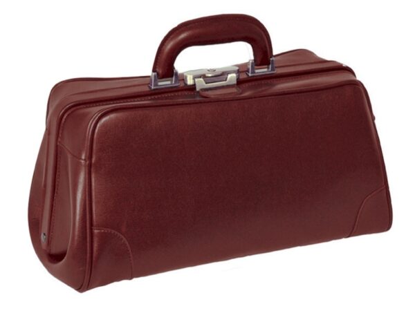 Borsa Medica Florida in Pelle con Fondo Rigido e Serratura - in 4 Colori - 2 pz