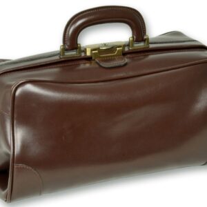 Borsa Medica Florida in Pelle con Fondo Rigido e Serratura - in 4 Colori - 2 pz - 3