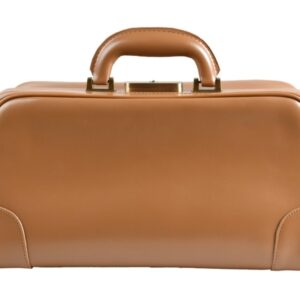 Borsa Medica Florida in Pelle con Fondo Rigido e Serratura - in 4 Colori - 2 pz - 4