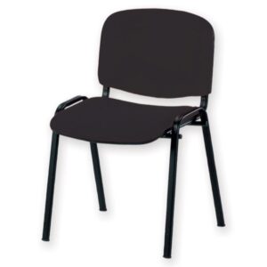 Sedia Iso Imbottita in Similpelle con 4 Gambe - in 2 Colori - 2 pezzi - 1