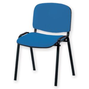 Sedia Iso Imbottita in Similpelle con 4 Gambe - in 2 Colori - 2 pezzi - 2