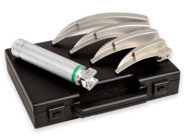 Set Laringoscopio Maxlite F.O. LED con 4 Lame Mc Intosh 1-2-3-4