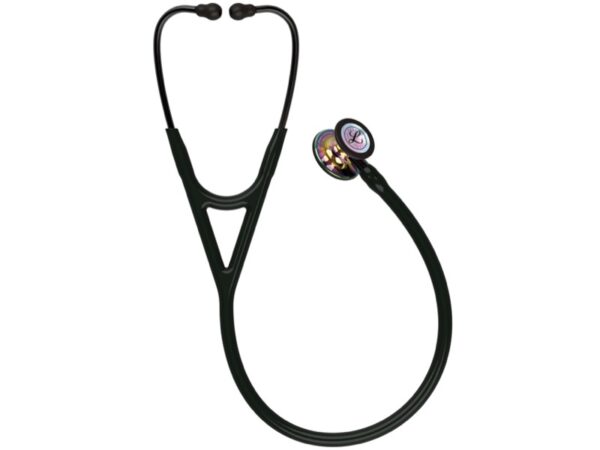 Stetoscopio Littmann Cardiology IV 6165/6240 Nero, Finitura Arcobaleno - 69 cm