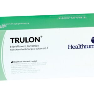 Sutura Non Assorbibile Trulon 4/0 Curva 3/8 Ago 19 mm 45 cm Blu e Nero - 120 pz - 3