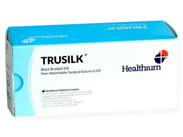 Sutura Non Assorbibile Trusilk Seta 0-2/0 Curva 1/2 Ago 30 mm 76 cm - 120 pz