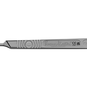 Swann-Morton Manico Portalame in Acciaio Inox con CE e UKCA - N. 3-4 - 12 pezzi - 1