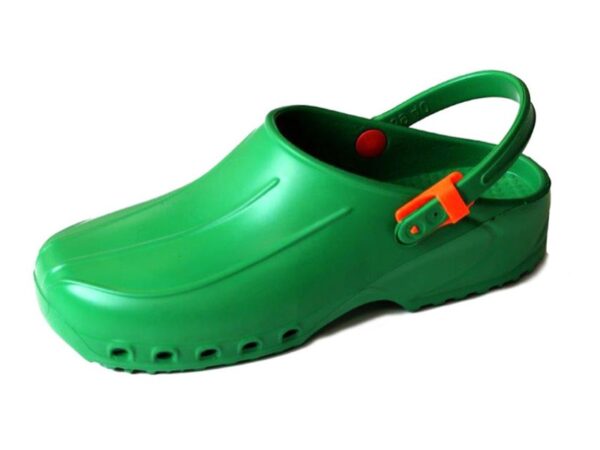 Zoccoli Sanitari Ultraleggeri Verdi con Cinturino - Taglie 34-47 - 6 paia
