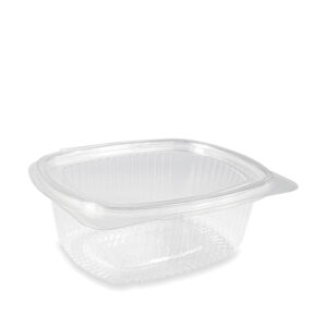 Vaschetta Gastronomia Ovale in Pet con Coperchio Incernierato 750 CC 50 Pezzi - 1