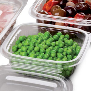 Vaschetta Gastronomia Ovale in Pet con Coperchio Incernierato 750 CC 50 Pezzi - 2