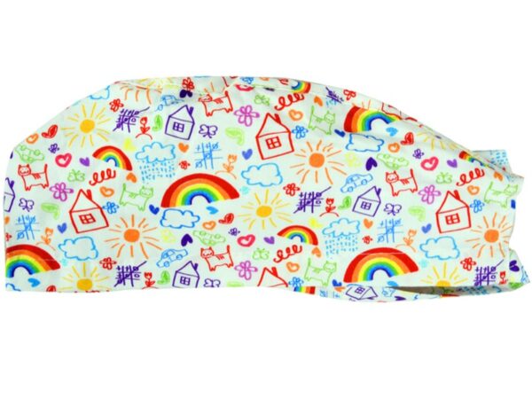 Cappellino Chirurgico Fantasia per Bambini con Laccetti - Taglie M-L - 15 pz