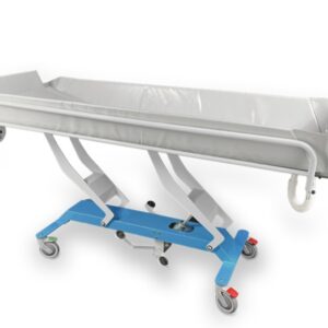 Carrello Barella da Doccia per Ospedali e RSA con Ruote diametro 12,5 cm - 1