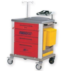 Carrello Emergenza in Acciaio Verniciato con Altezza Regolabile - 2 Dimensioni - 3