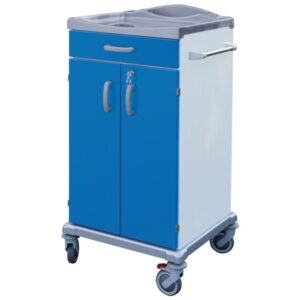 Carrello per Biancheria Pulita con 2 Ante e Cassetto - Misure Piccolo-Medio - 3
