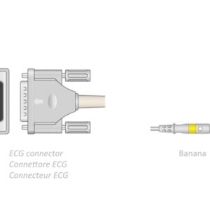 Cavo Paziente ECG 10 Derivazioni 2,2 m - Compatibile Bionet, Spengler - 2 pezzi - 2