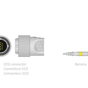 Cavo Paziente ECG 10 Derivazioni 2,2 m Compatibile Cardioline - 2 Pezzi - 2