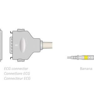 Cavo Paziente ECG 10 Derivazioni 2,2 m Compatibile Fukuda Denshi - 2 pezzi - 2