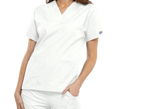 Cherokee Originals Casacca Donna con Scollo a V Bianca - Taglie XXS-XL - 8 pezzi