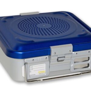 Container Sterilizzazione Filtro 285x280 mm Blu Forato - H 100-200 mm - 1