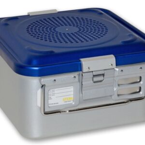 Container Sterilizzazione Filtro 285x280 mm Blu Forato - H 100-200 mm - 4