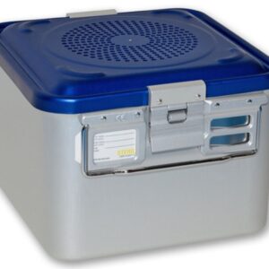 Container Sterilizzazione Filtro 285x280 mm Blu Forato - H 100-200 mm - 5
