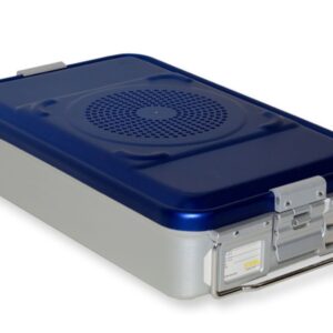 Container Sterilizzazione Filtro 465x280 mm Blu Forato - H 100-150 mm - 1