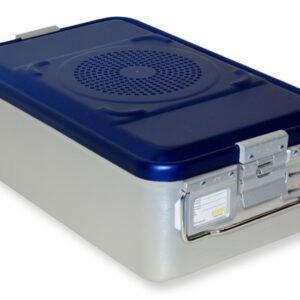 Container Sterilizzazione Filtro 465x280 mm Blu Forato - H 100-150 mm - 4