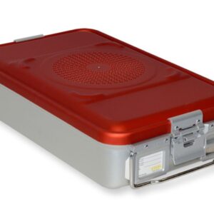 Container Sterilizzazione Filtro 465x280 mm Rosso Non Forato - H 100-150 mm - 1