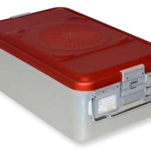 Container Sterilizzazione Filtro 465x280 mm Rosso Non Forato - H 100-150 mm - 3