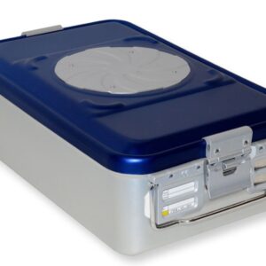 Container Sterilizzazione Valvola Barrier System Medio Blu - H 100-150 mm - 3