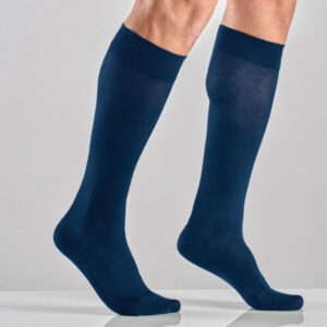 Gambaletto Cotone Unisex Compr. Graduata Forte Blu - Taglie S-XXL - 10 paia - 1