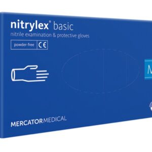 Guanti da Visita in Nitrile Nitrylex Basic senza Polvere - Taglie S-XL - 3000 pz - 3
