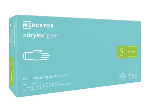 Guanti in Nitrile Nitrylex Light Green senza Polvere - Taglie S-XL - 2000 pz