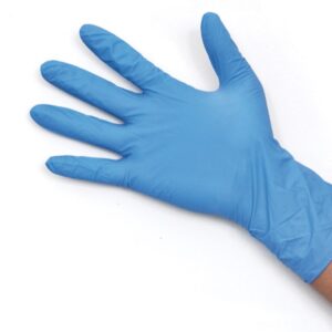 Guanti Monouso in Nitrile Lunghi 300 mm Blu Senza Polvere - Taglie S-L - 1500 pz - 3
