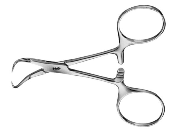 Aesculap Pinza Fissateli Backhaus Curva Punte Acute 11-13,5 cm BF432R/BF433R