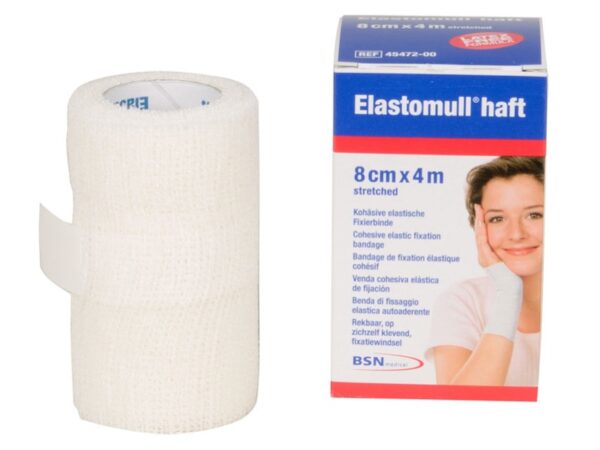 Benda Coesiva Elastica Elastomull Haft 4 m - Larghezze 8-10 cm - 50 pezzi