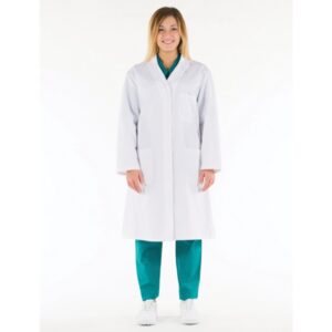 Camice Donna in Cotone 100% Bianco con Bottoni - Taglie 40-54 - 5 pezzi - 6