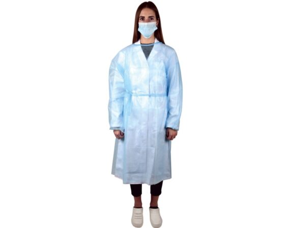 Camice Monouso Impermeabile in PP 25 g/m Non Sterile - Misure M-L - 200 pezzi