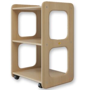 Carrello in Legno Dante 50x40x77h cm - 2 Finiture - 1