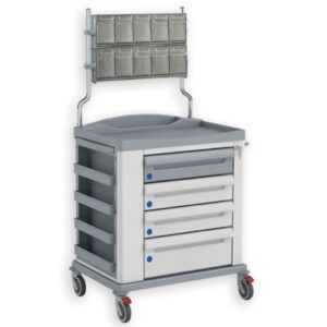 Carrello Medicazione KS con 10 Cassettini Inclinabili - Small/Standard - 3