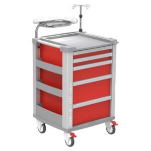 Compact Kart Carrello di Emergenza 654x605x975 mm - 2 Colori - 3