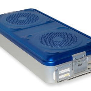Container Sterilizzazione 4 Filtri 580x280 mm Blu Forato - H 100-200 mm - 1