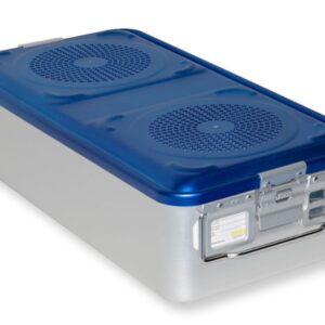 Container Sterilizzazione 4 Filtri 580x280 mm Blu Forato - H 100-200 mm - 4