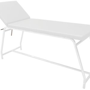 Lettino da Visita Portata 120 kg Verniciato Bianco - 2 Colori Materasso - 2