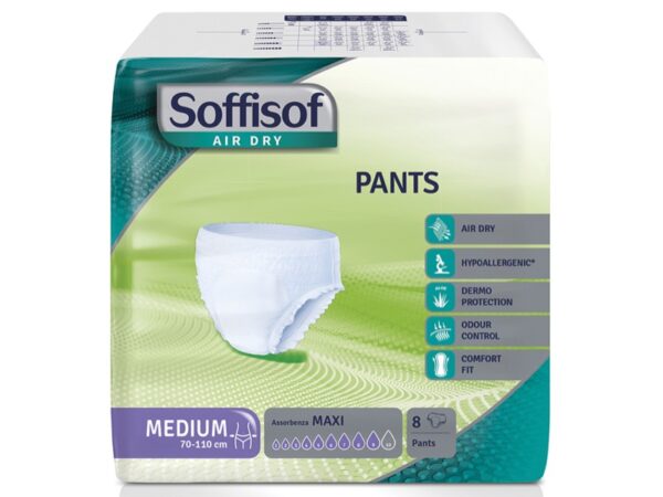 Mutandine Assorbenti Soffisof Air Dry Pants Incontinenza Forte - 128 pezzi