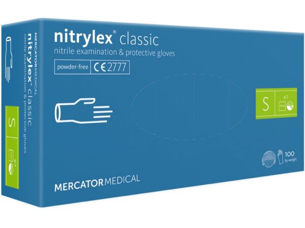 Nitrylex Classic Guanti Nitrile senza Polvere - Taglie S-XL - 2500 pezzi