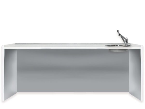 Piano di Lavoro per Ambulatorio 206 cm Bianco